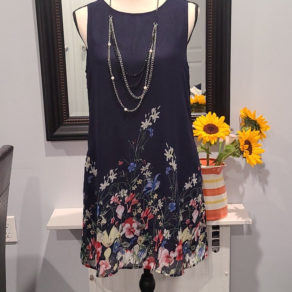 Shein chiffon dress short sleeves dress